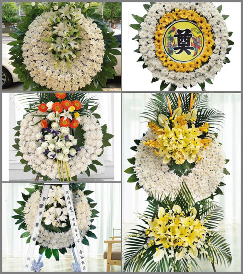 山东青岛莱西市南墅镇西石格庄村花圈速递